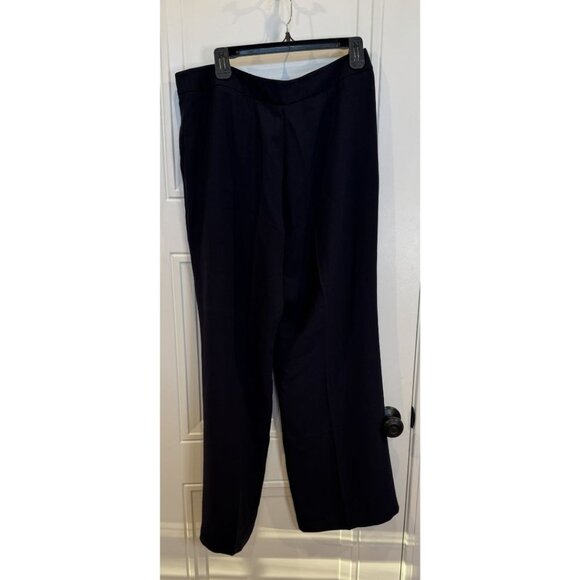 New York & Co. Black Trousers 12 Mid-Rise Straight Leg Workwear Formal Classic - Picture 2 of 5